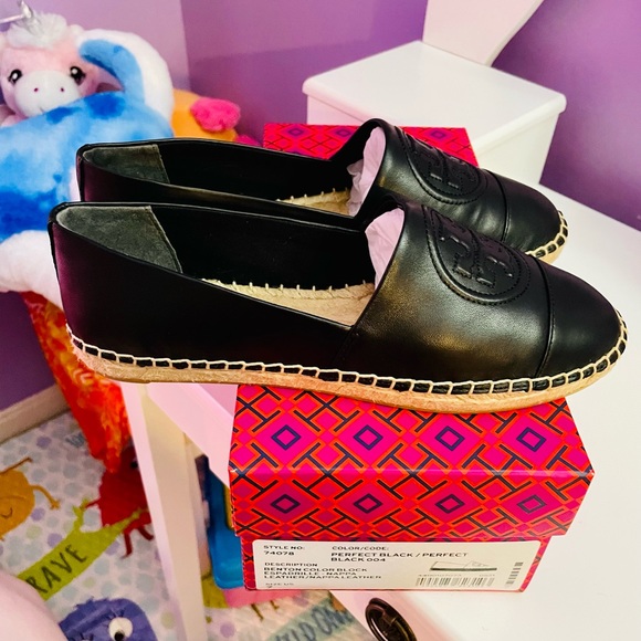 🔥NWT Tory Burch Benton Napa Espradille leather size 7🔥 - Picture 2 of 4